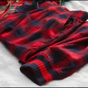 Aerie plaid panama pants joggers